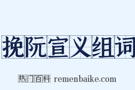 挽阮宣义组词是什么意思的图片